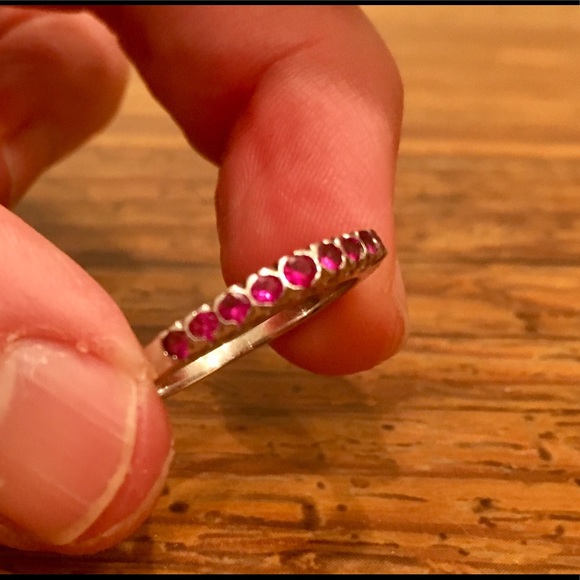 Vintage Jewelry - 💗Art Deco Ruby & Platinum Ring🖤
